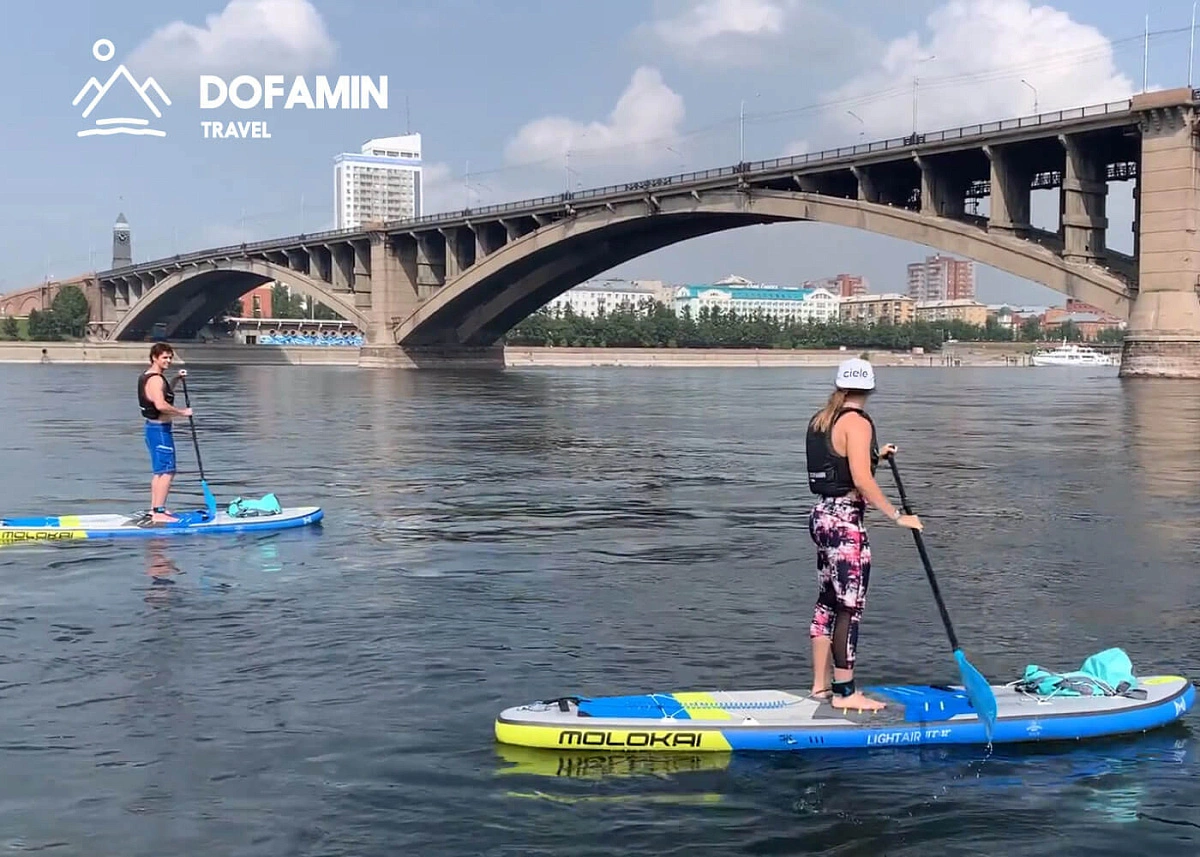 SUP-тур Свято-успенский мужской монастырь - Вантовый мост в Красноярске