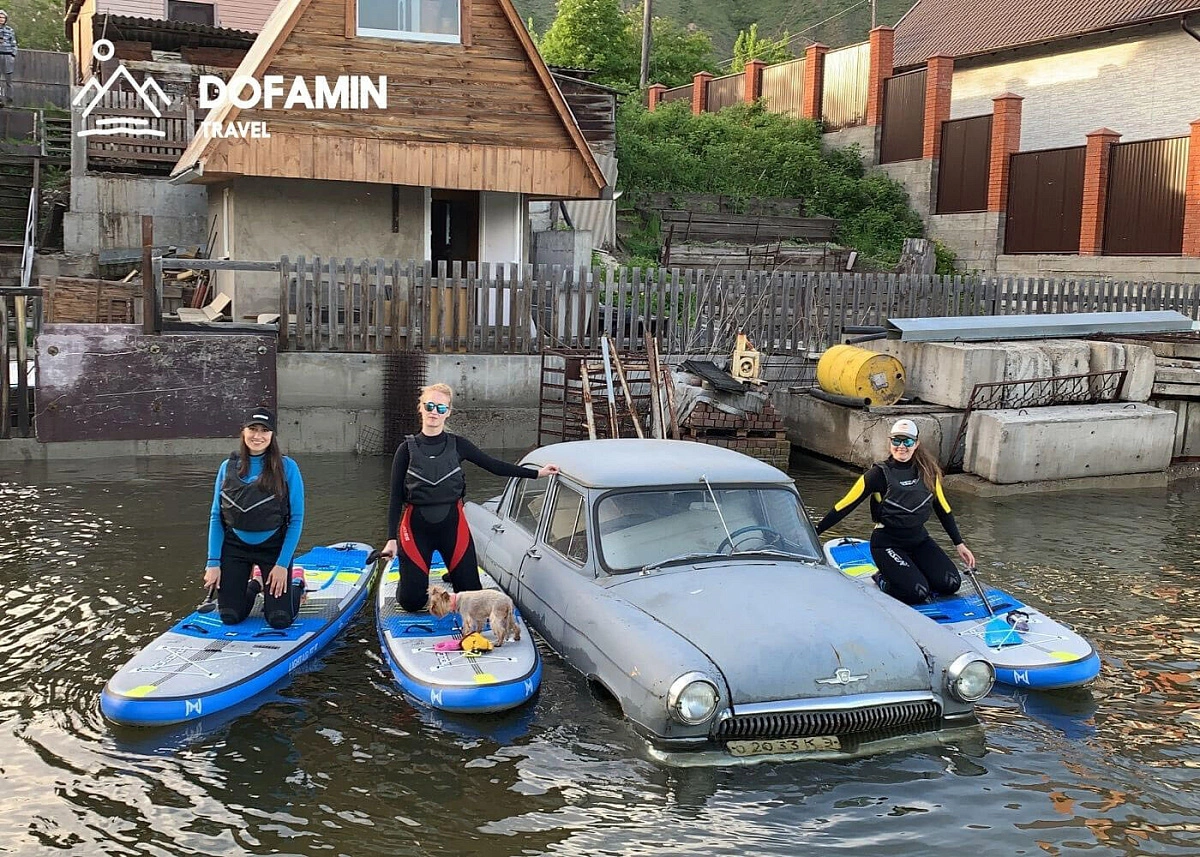 SUP-тур Свято-успенский мужской монастырь - Вантовый мост в Красноярске