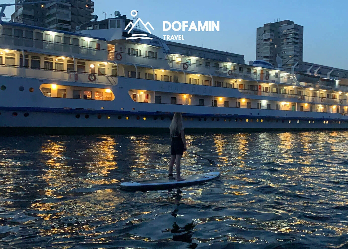 SUP-тур Красноярская ГЭС - Вантовый мост в Красноярске