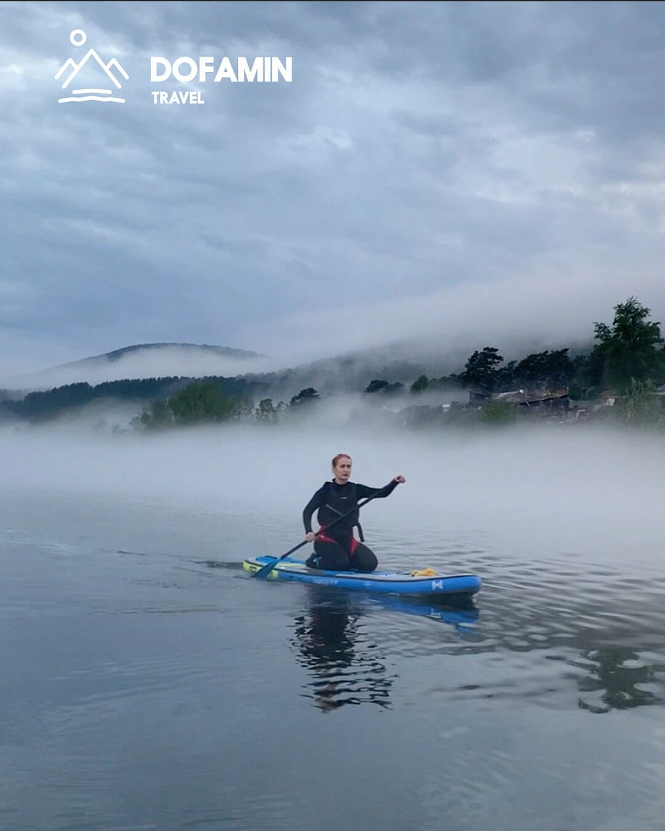 SUP-тур Красноярская ГЭС - Вантовый мост в Красноярске
