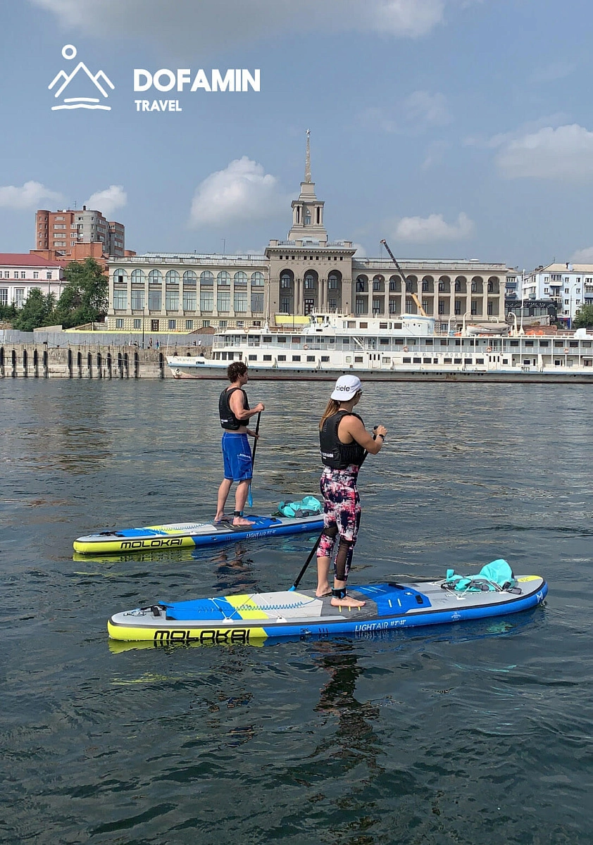 SUP-тур Свято-успенский мужской монастырь - Вантовый мост в Красноярске