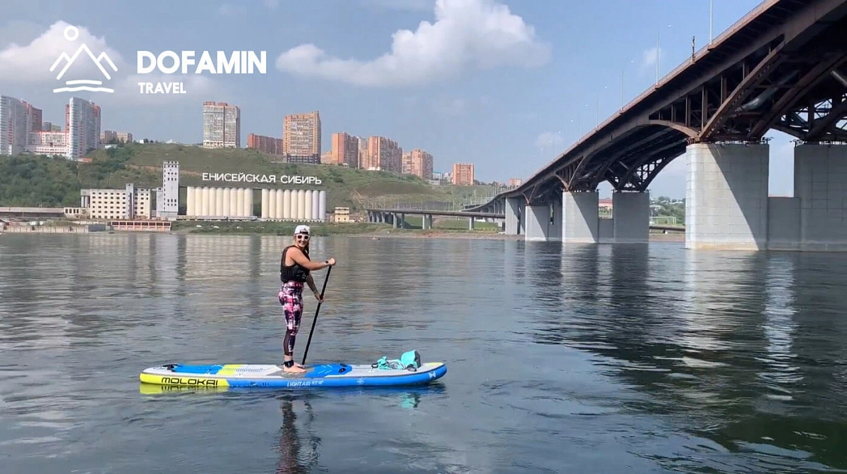 SUP-тур Свято-успенский мужской монастырь - Вантовый мост в Красноярске