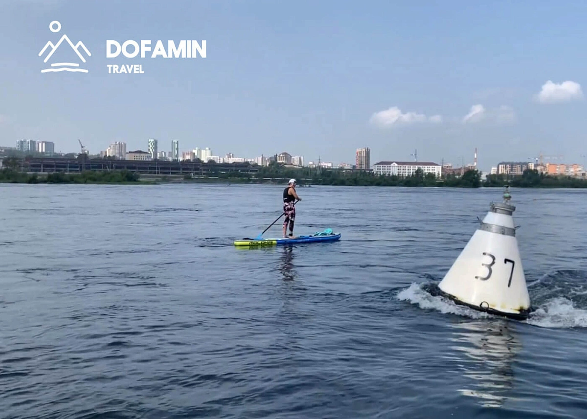 SUP-тур Свято-успенский мужской монастырь - Вантовый мост в Красноярске