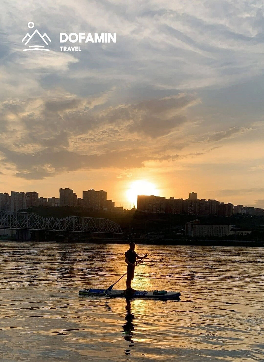 SUP-тур Свято-успенский мужской монастырь - Вантовый мост в Красноярске