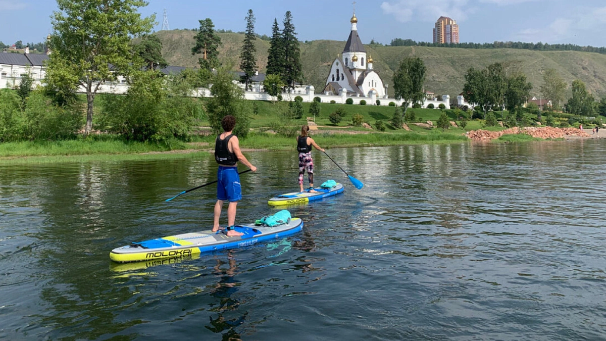 SUP-тур Свято-успенский мужской монастырь - Вантовый мост в Красноярске